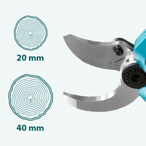 Dviejų ašmenų atidarymo plotis (20/40 mm)