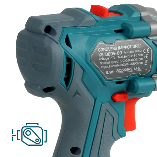 Grąžtas su bešepetėliniu varikliu