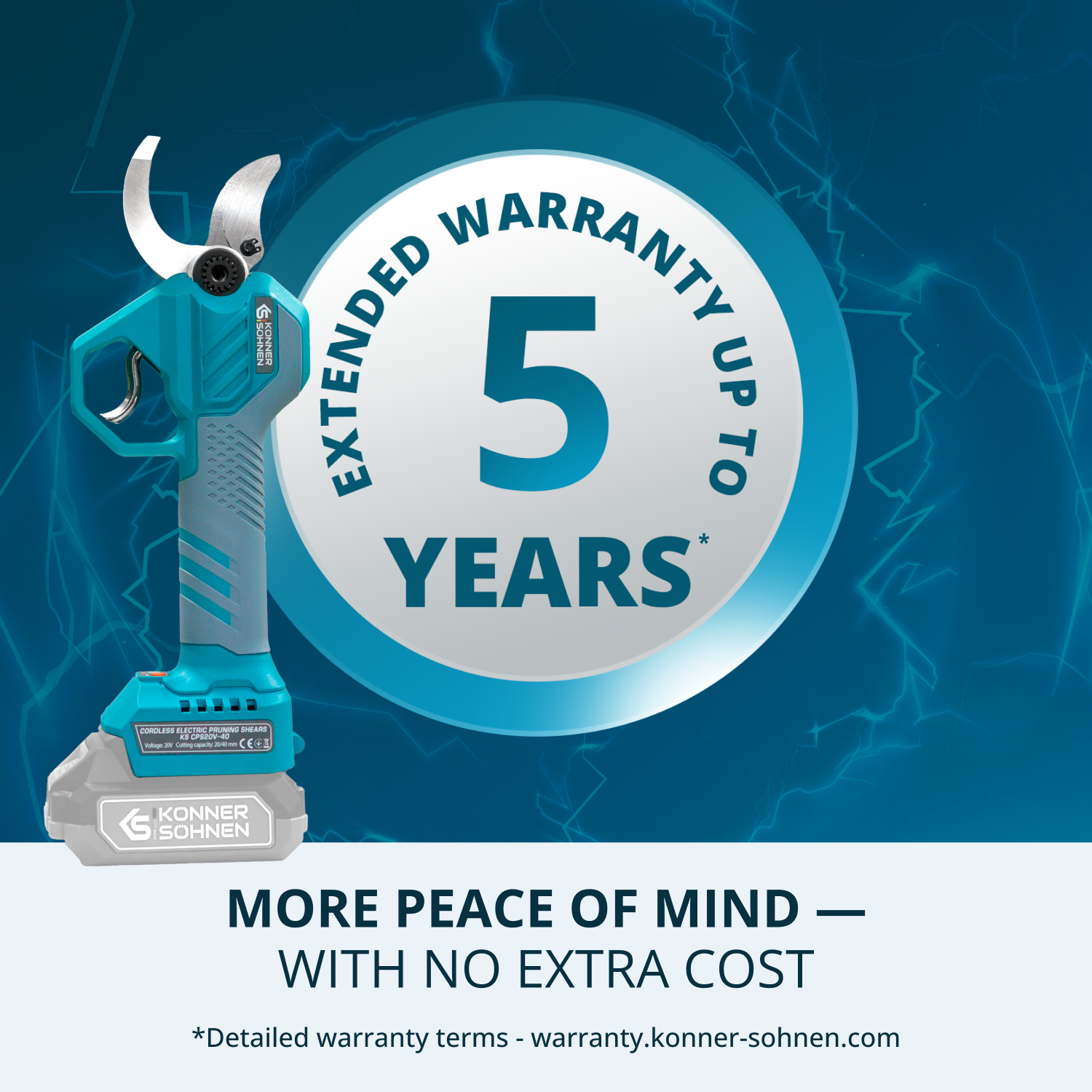 Cordless Electric Pruning Shears KS CPS20V-40