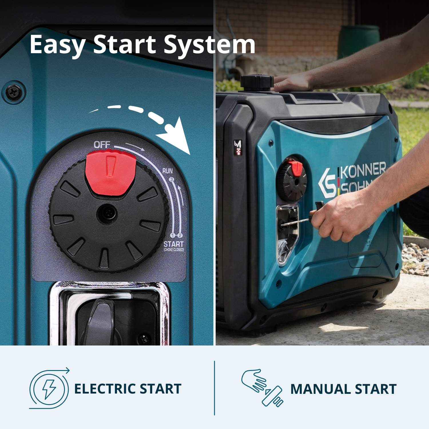 LPG/gasoline inverter generator KS 4000iEG S