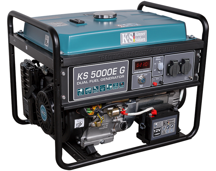 LPG/Benzininis generatorius "Könner & Söhnen" KS 5000E G