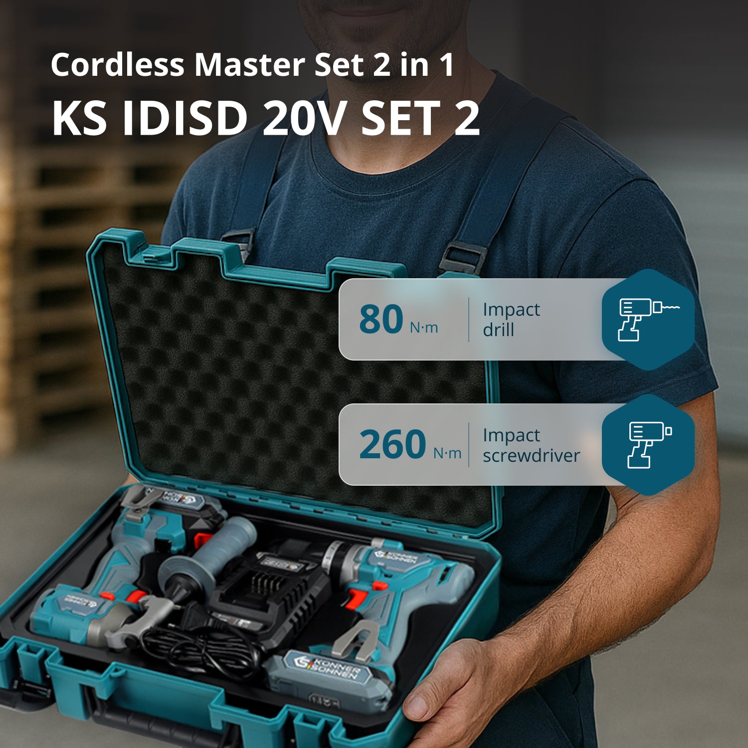 Cordless Master Set 2in1 KS IDISD 20V SET 2