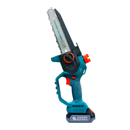 Belaidis mini grandininis pjūklas KS MCS20V-8 dėklas