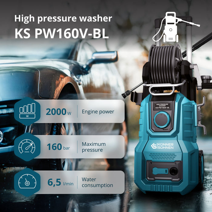 Aukšto slėgio plovimo įrenginys KS PW160V-BL