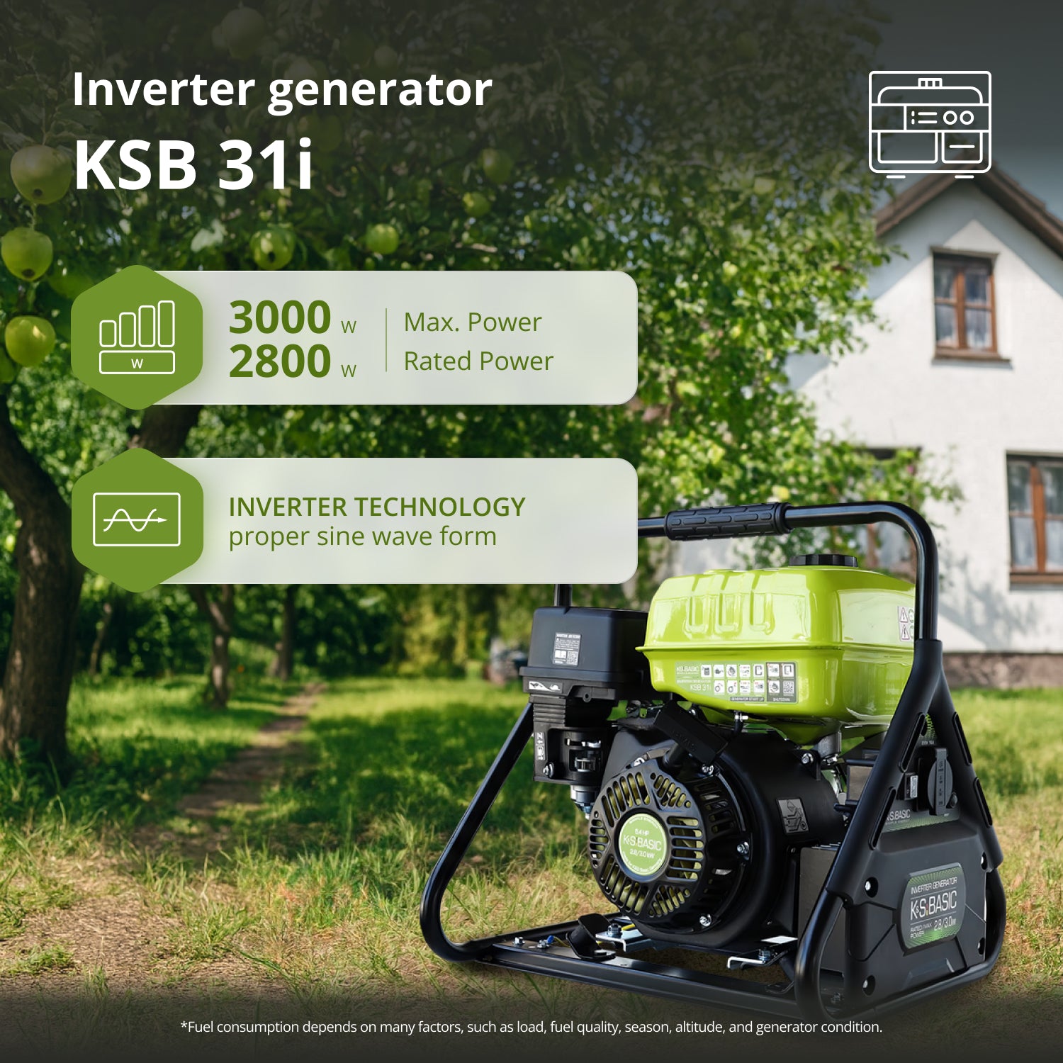 Inverterinis generatorius KSB 31i