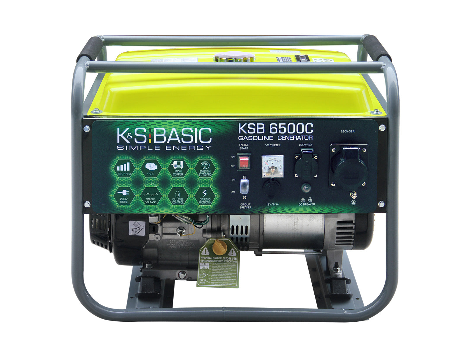 Benzininis generatorius "K&S BASIC" KSB 6500C