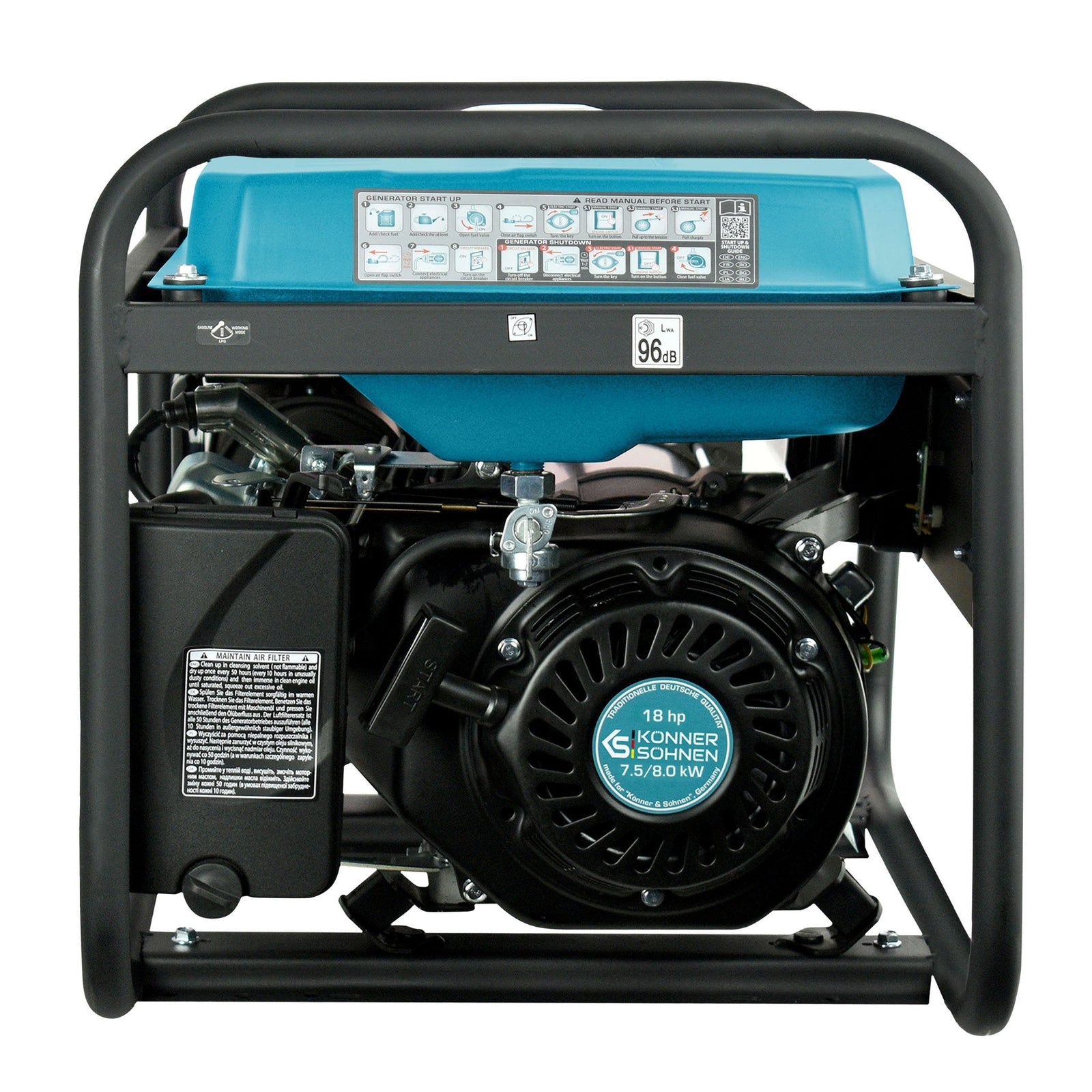 Benzininis generatorius "Könner & Söhnen" KS 10000E-3