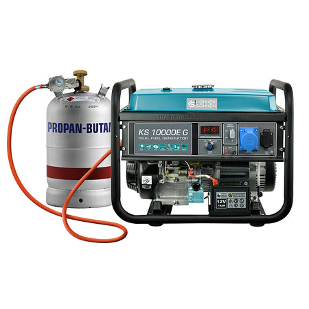 LPG/Benzininis generatorius "Könner & Söhnen" KS 10000E G