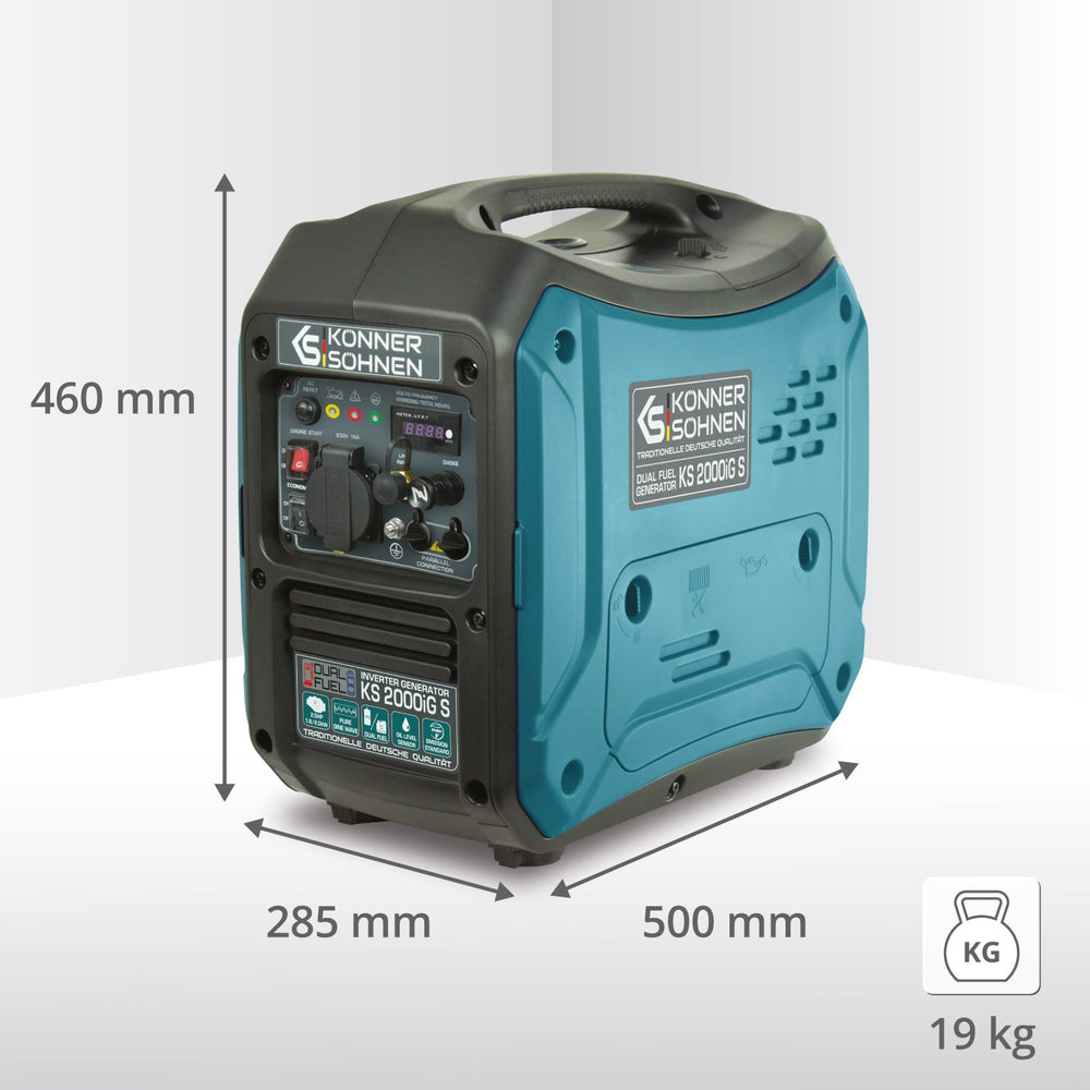 LPG/benzino inverterinis generatorius KS 2000iG S