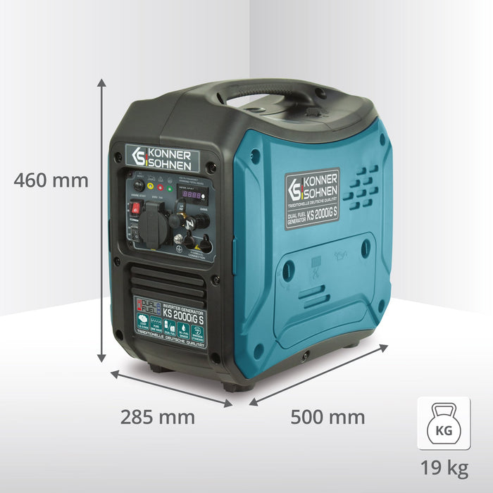 LPG/benzino inverterinis generatorius KS 2000iG S