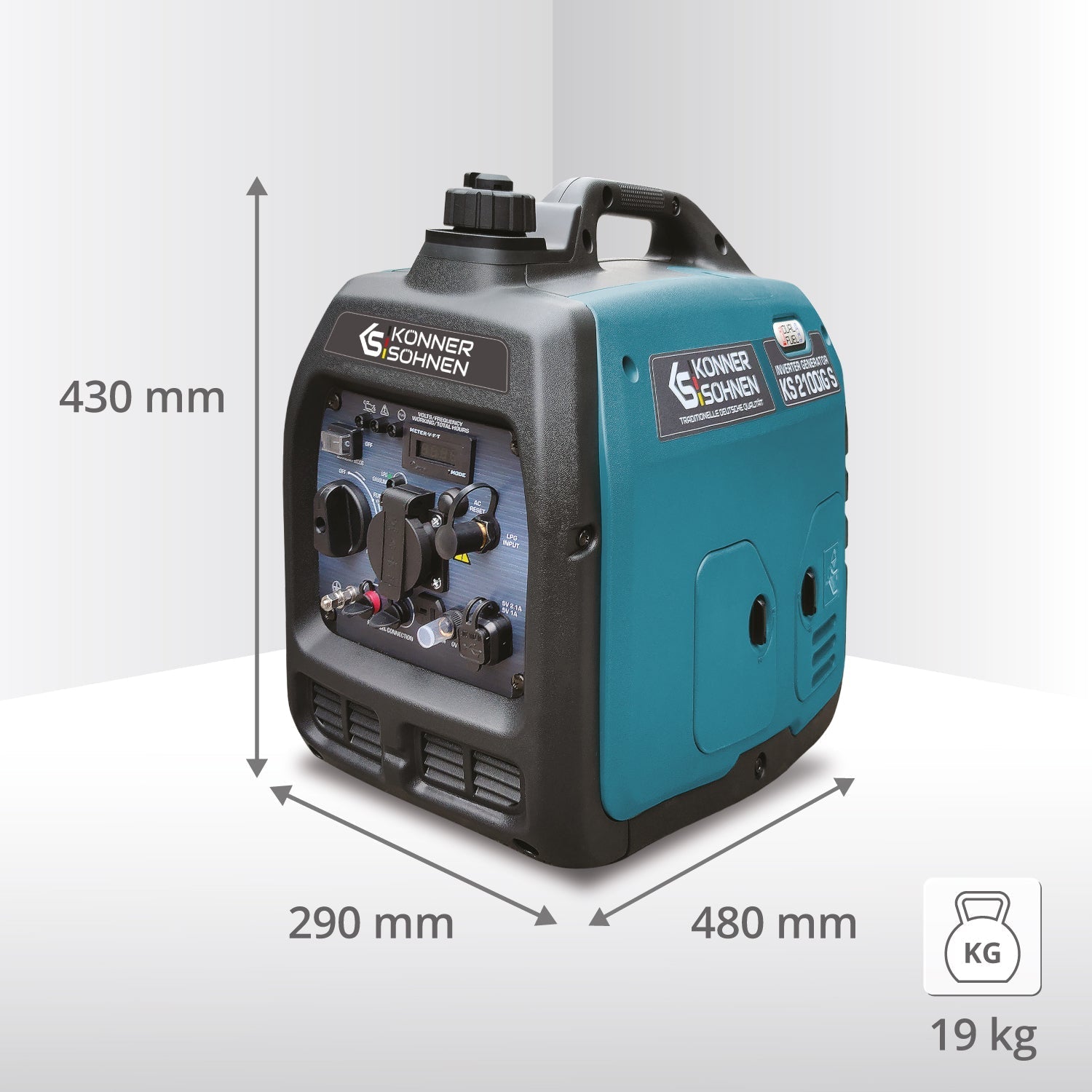 LPG/benzino inverterinis generatorius KS 2100iG S