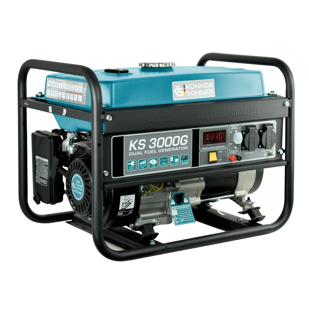 LPG/Benzininis generatorius "Könner & Söhnen" KS 3000G