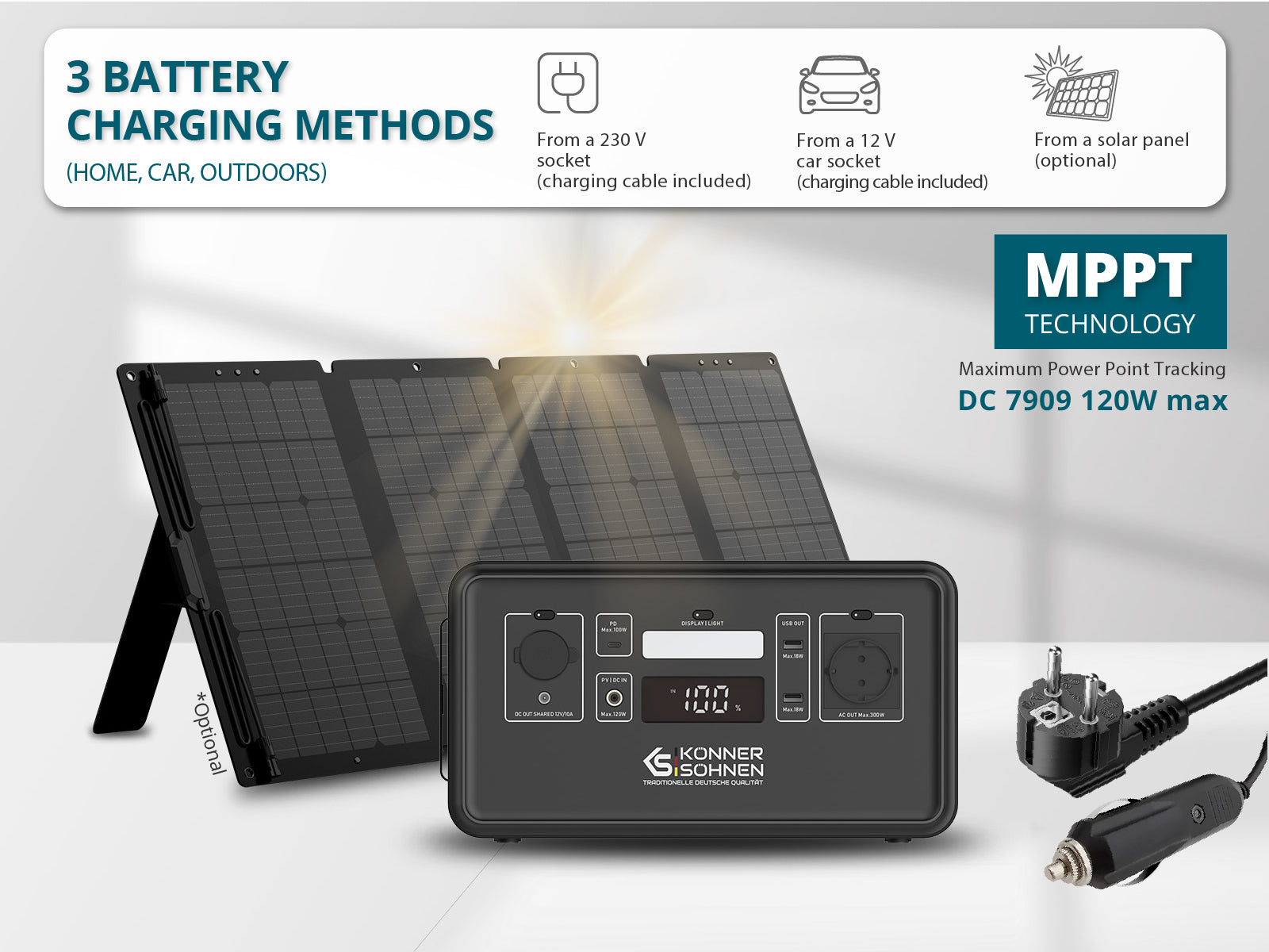 Nešiojama energijos stotis LifePO4 KS 300PS