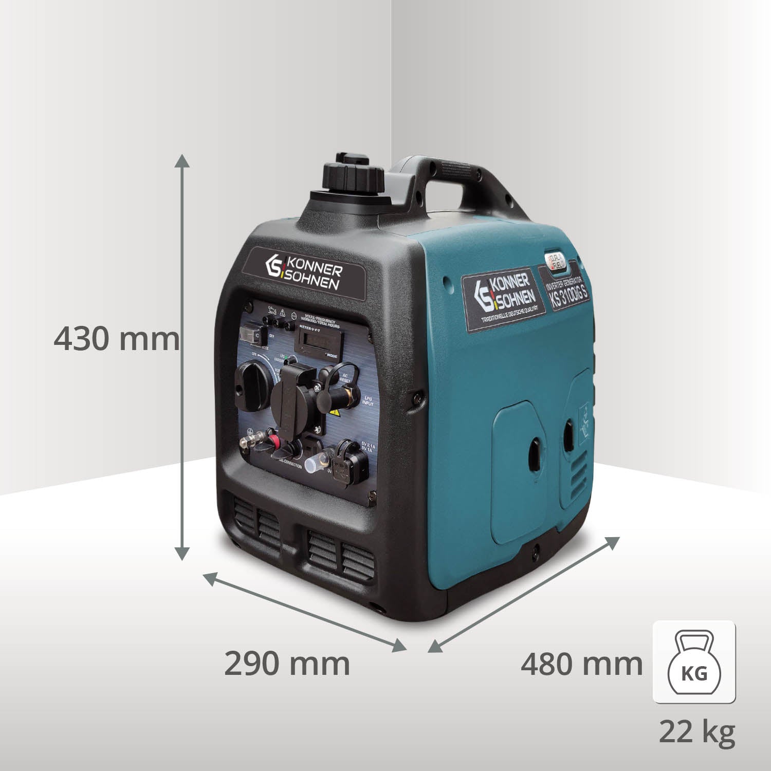 LPG/benzino inverterinis generatorius KS 3100iG S