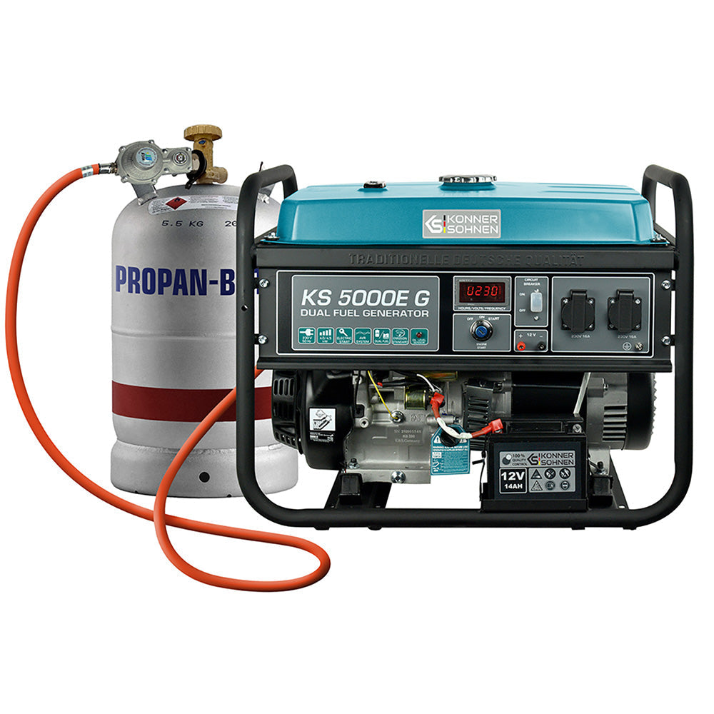 LPG/Benzininis generatorius "Könner & Söhnen" KS 5000E G