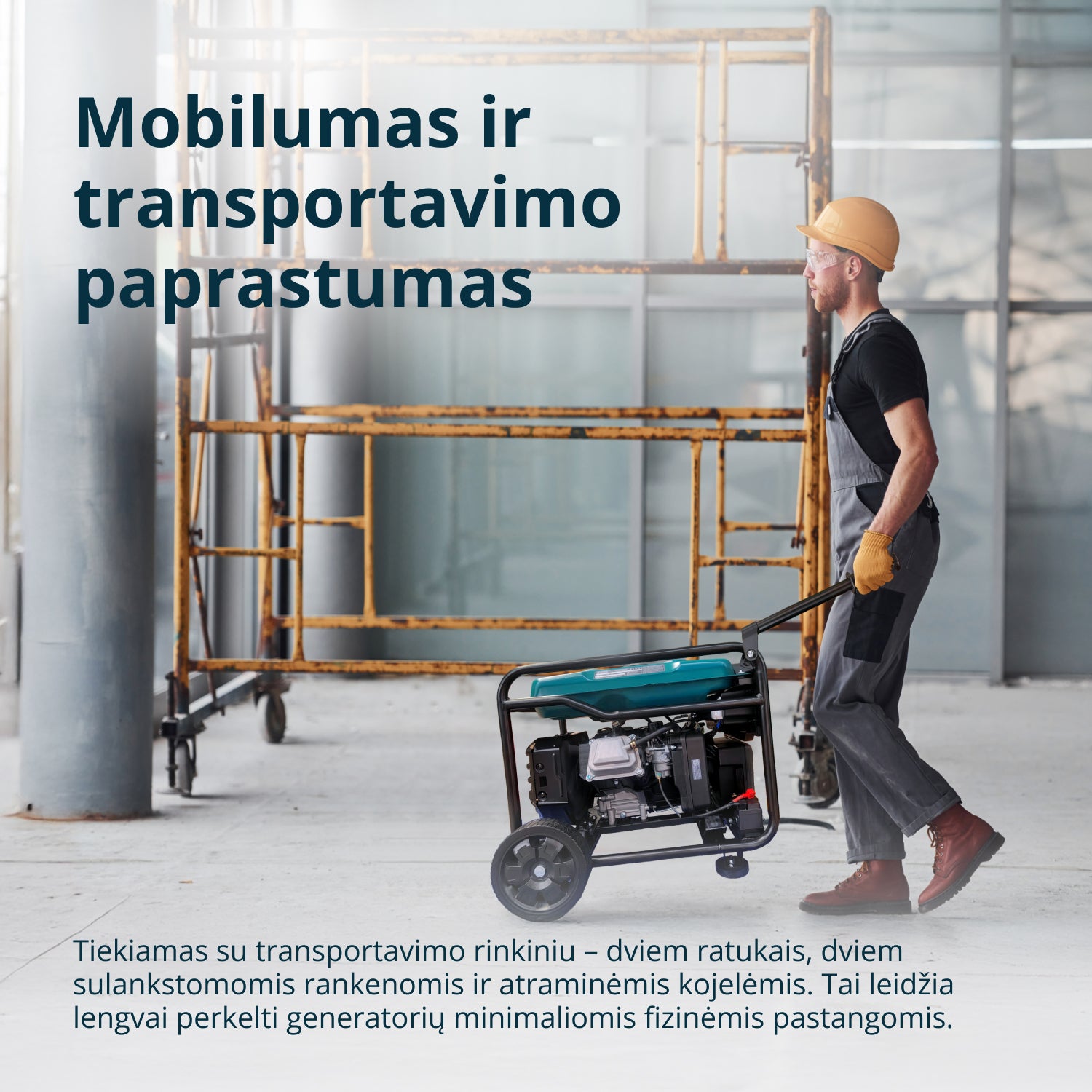 Inverterinis benzininis generatorius KS 6500iE