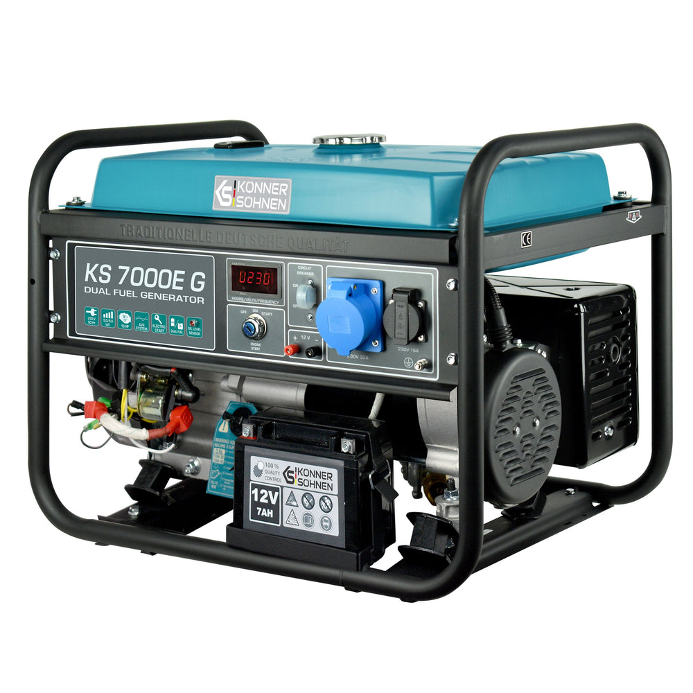 LPG/Benzininis generatorius "Könner & Söhnen" KS 7000E G