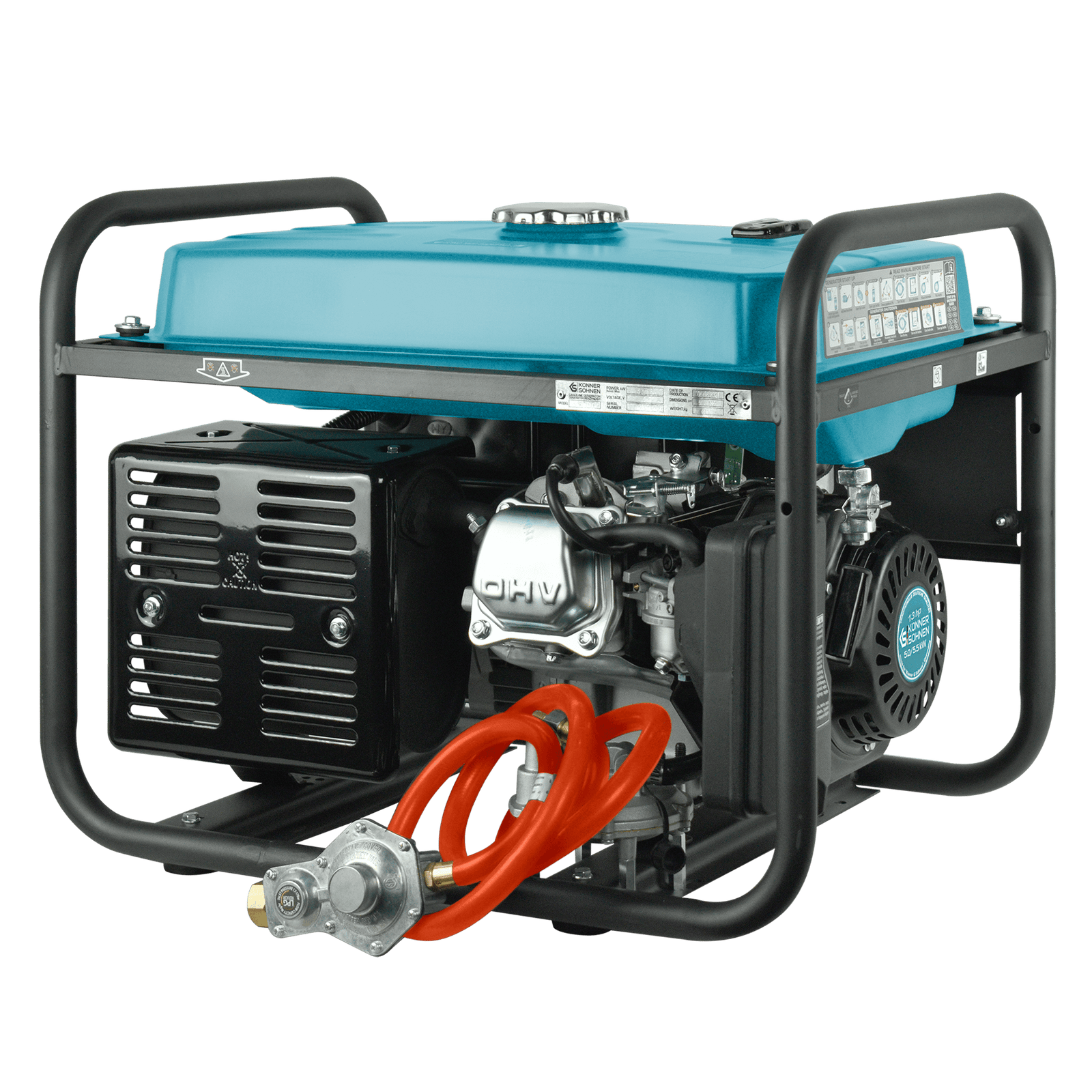 LPG/Benzininis generatorius "Könner & Söhnen" KS 7000E G