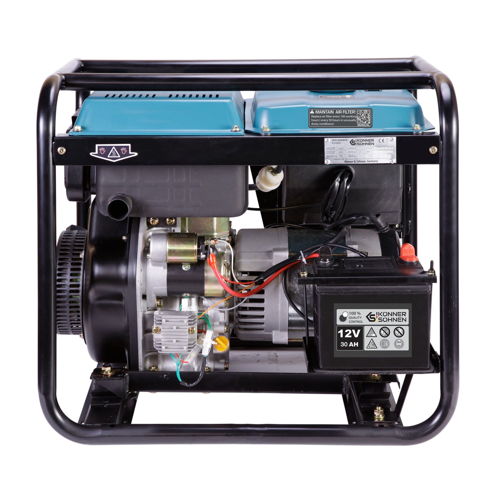 Dyzelinis generatorius "Könner & Söhnen" KS 8100HDE (EURO V)