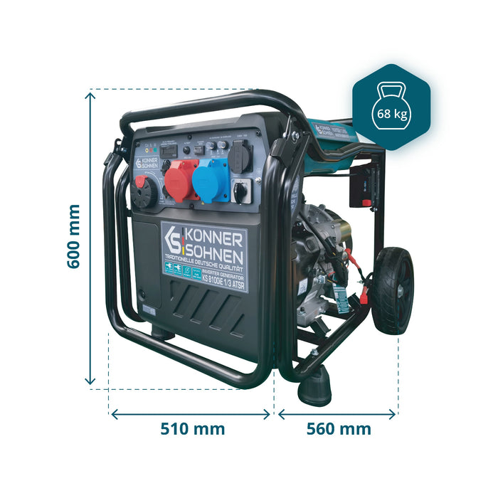 Inverterinis generatorius KS 8100iE 1/3 ATSR