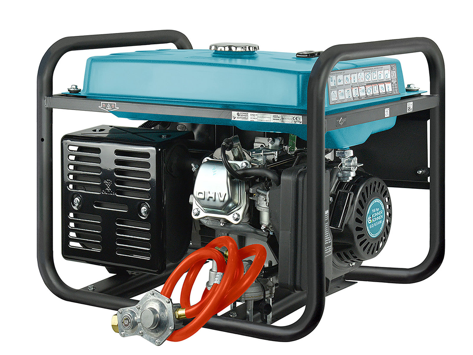 LPG/Benzininis generatorius "Könner & Söhnen" KS 9000E G