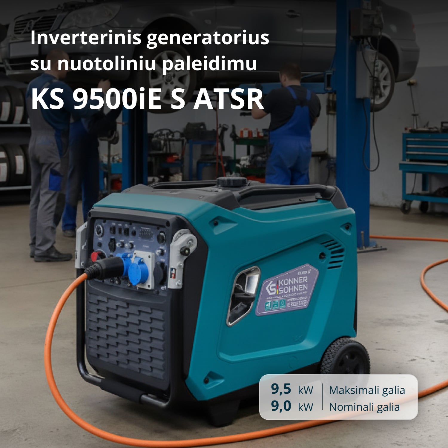 Inverterinis generatorius KS 9500iE S ATSR