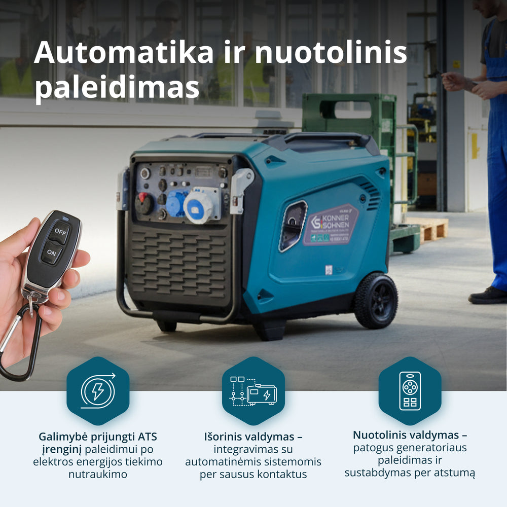 Inverterinis generatorius KS 9500iE S ATSR