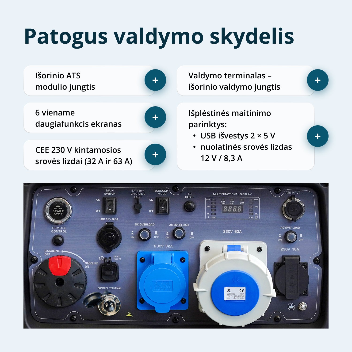 Inverterinis generatorius KS 9500iE S ATSR