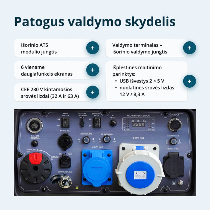 Inverterinis generatorius KS 9500iE S ATSR