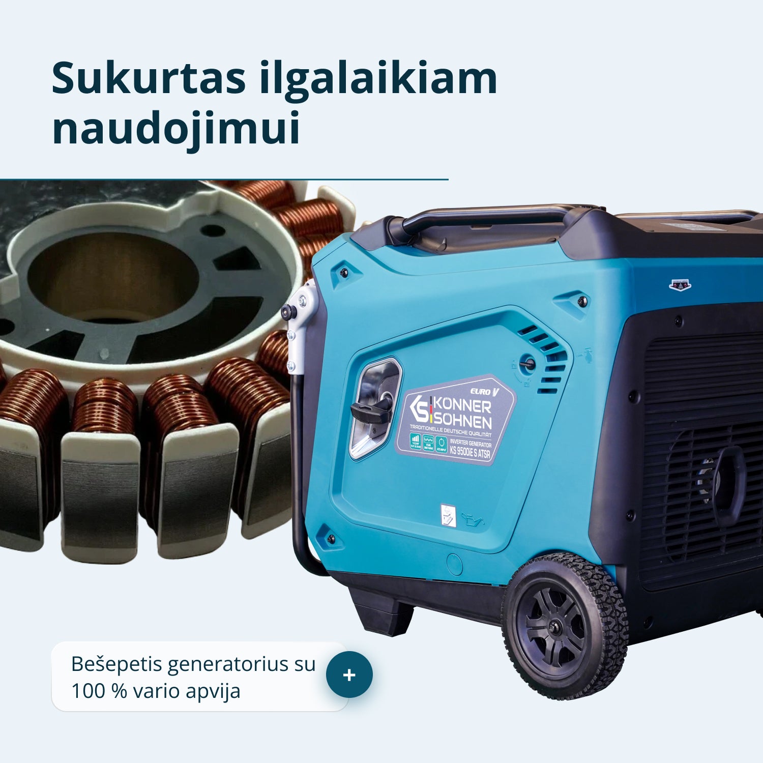 Inverterinis generatorius KS 9500iE S ATSR