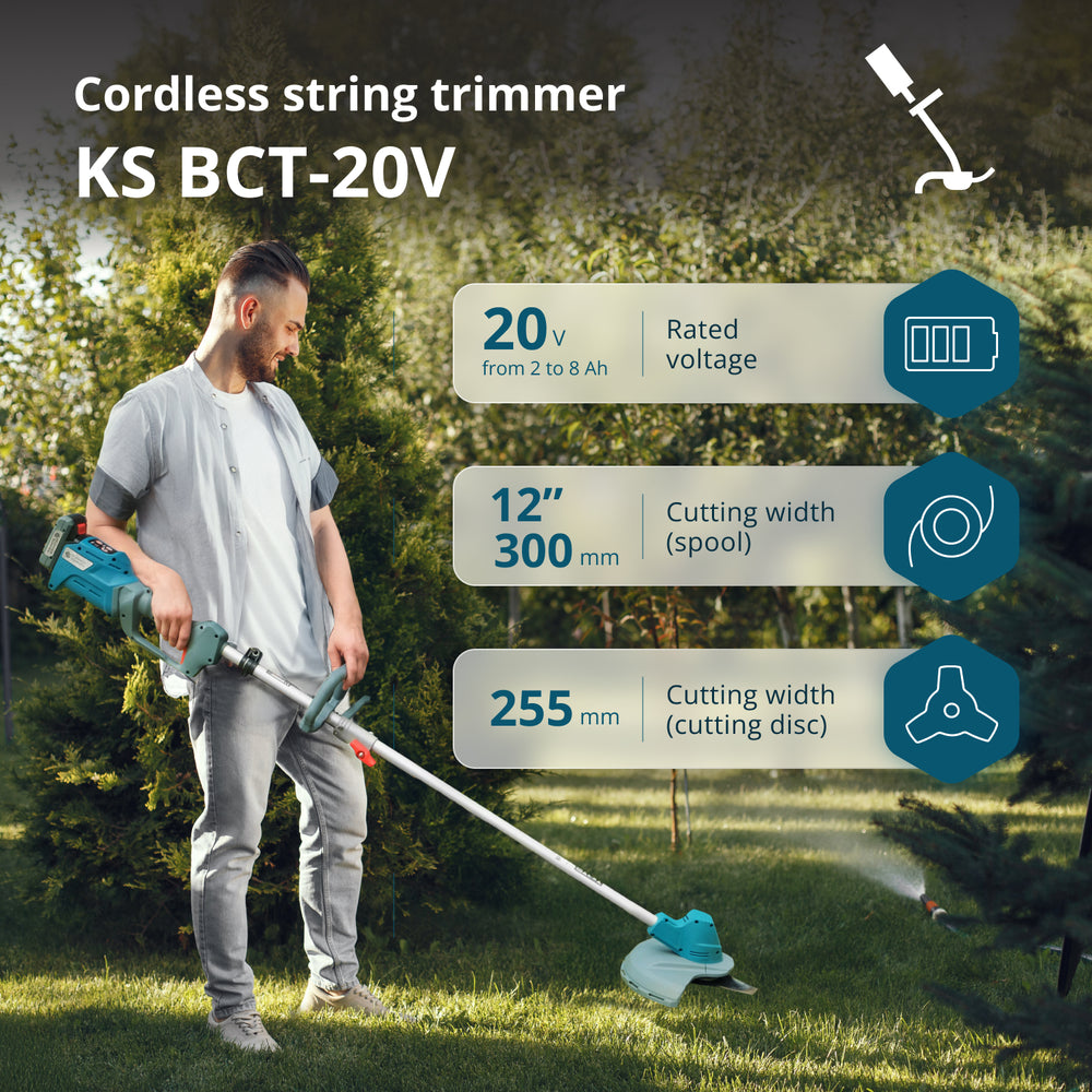 Cordless brush cutter & String trimmer KS BCT-20V