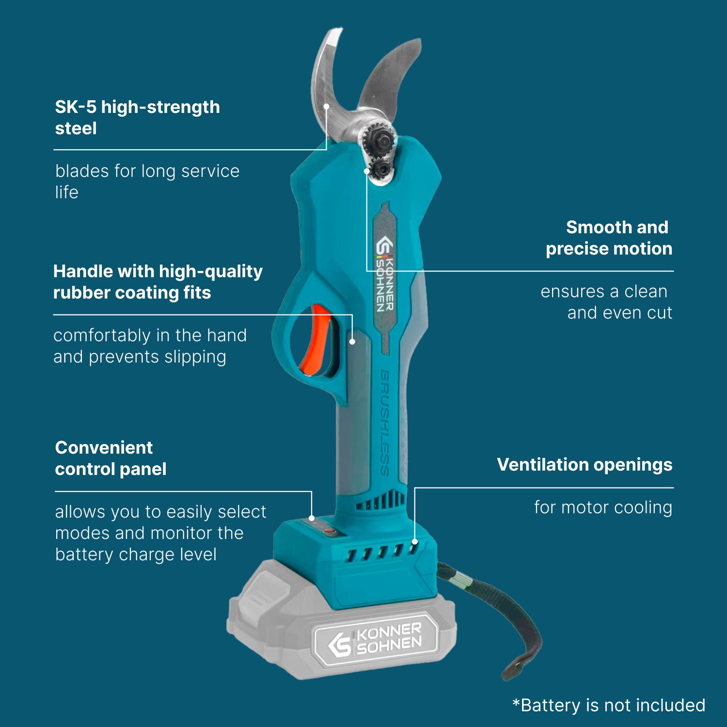 Cordless Electric Pruning Shears KS CPS20V-32