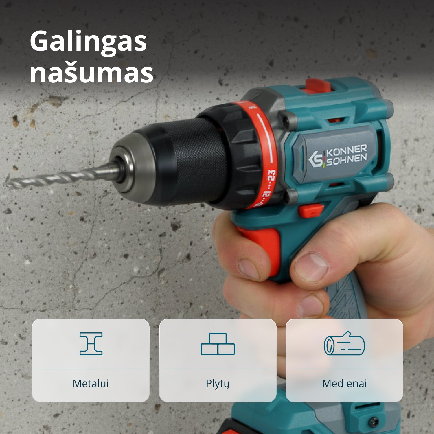 Belaidis pagrindinis rinkinys KS ID20V-60 RINKINYS 74