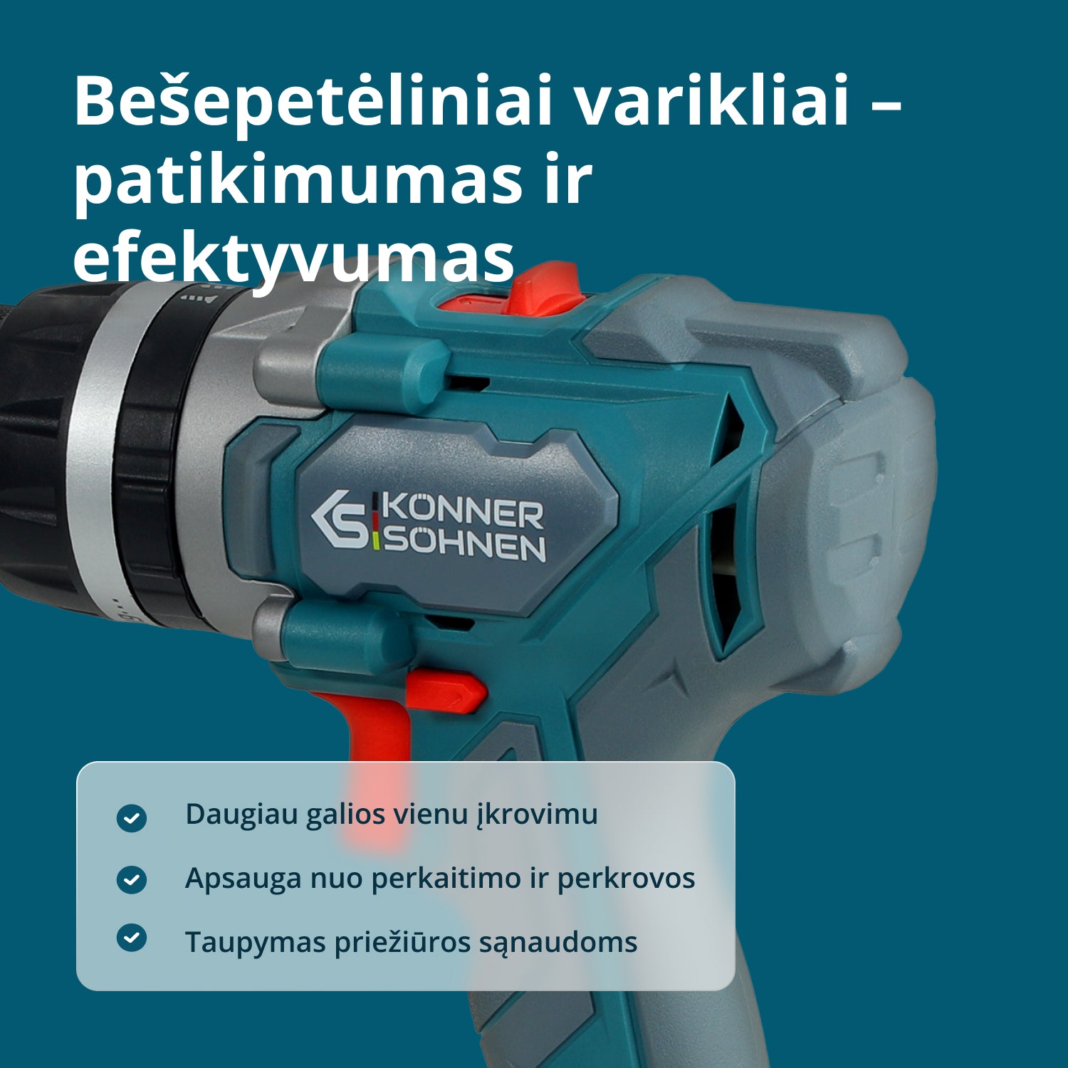 Belaidis pagrindinis rinkinys 2in1 KS IDISD 20V SET 2