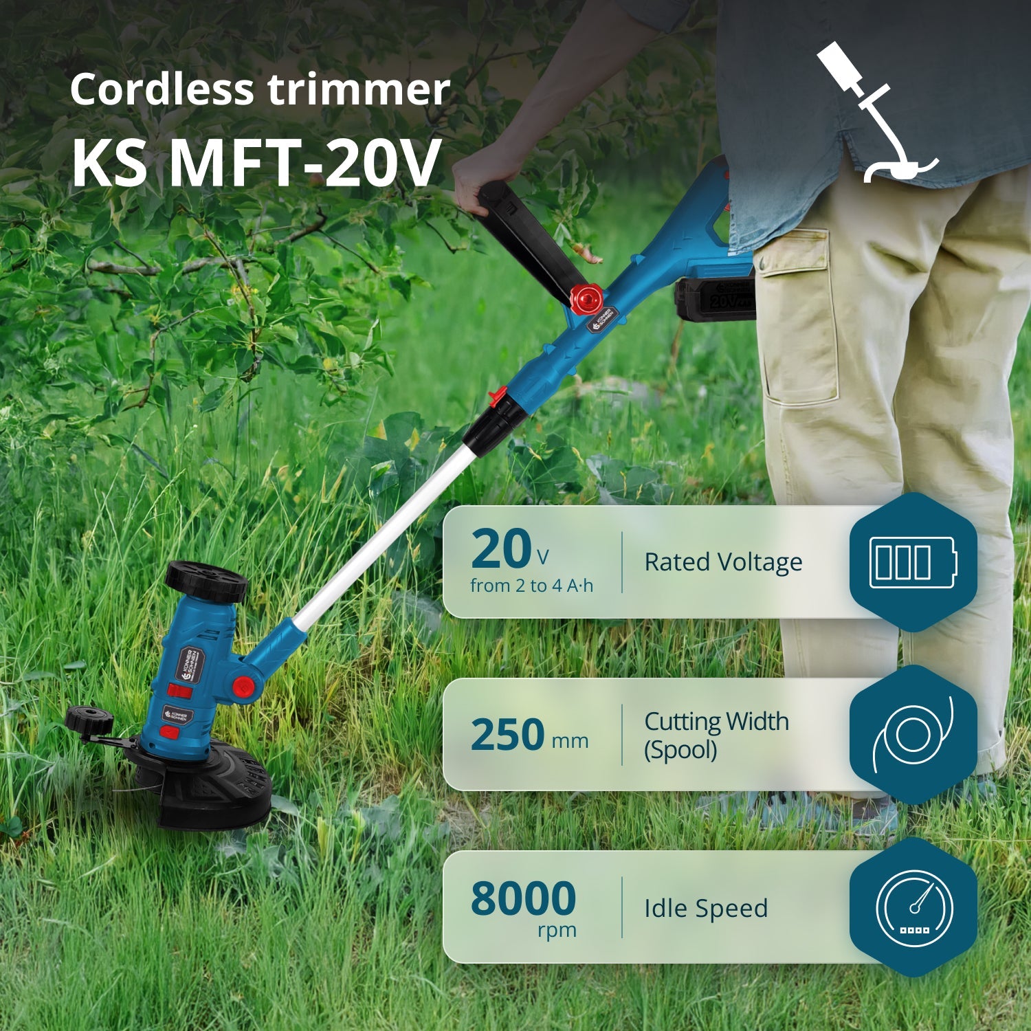 Belaidis daugiafunkcis trimeris KS MFT-20V