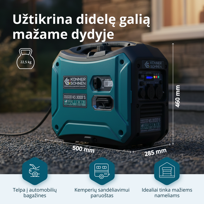 Inverterinis generatorius KS 3000i S