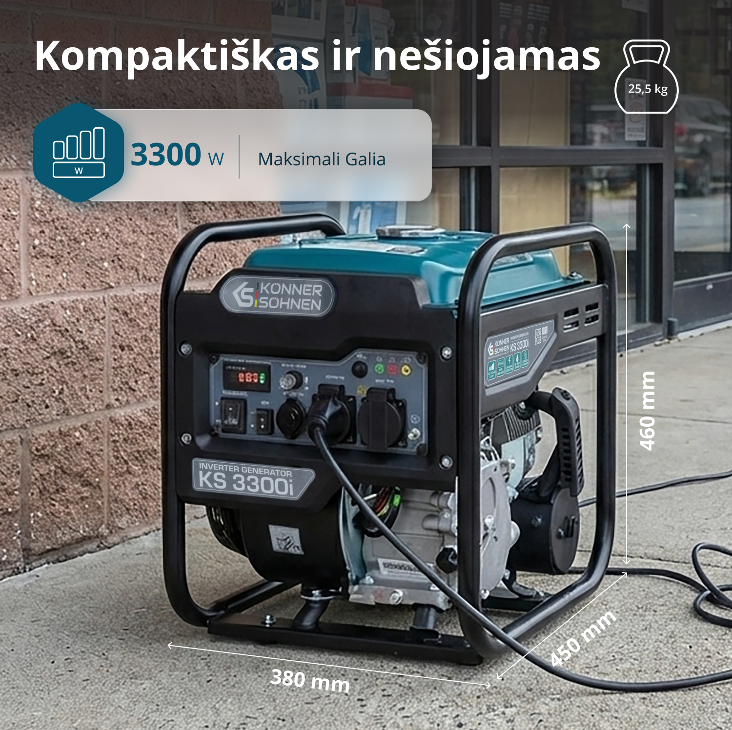 Inverterinis generatorius KS 3300i