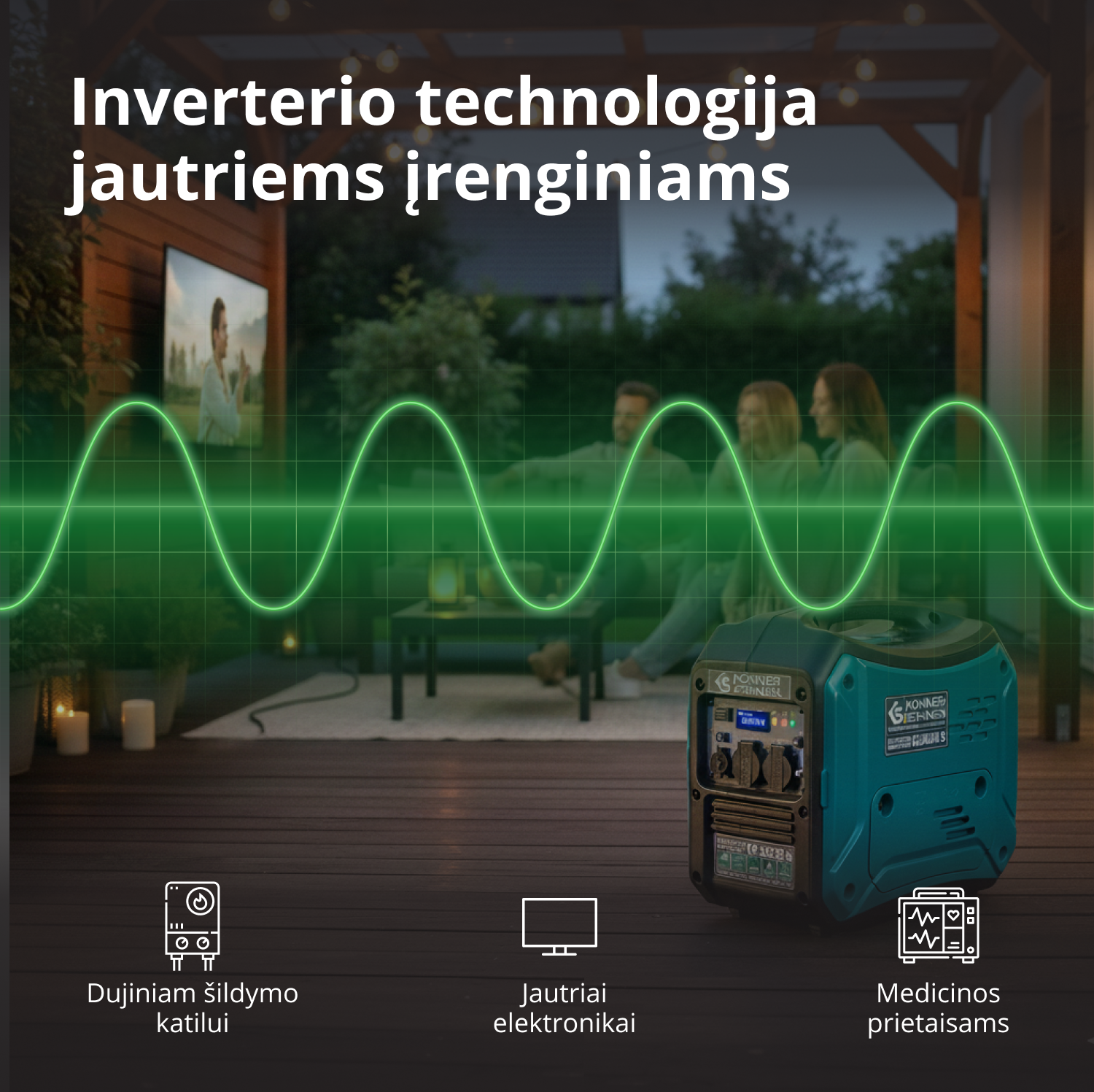 Inverterinis generatorius KS 3000i S