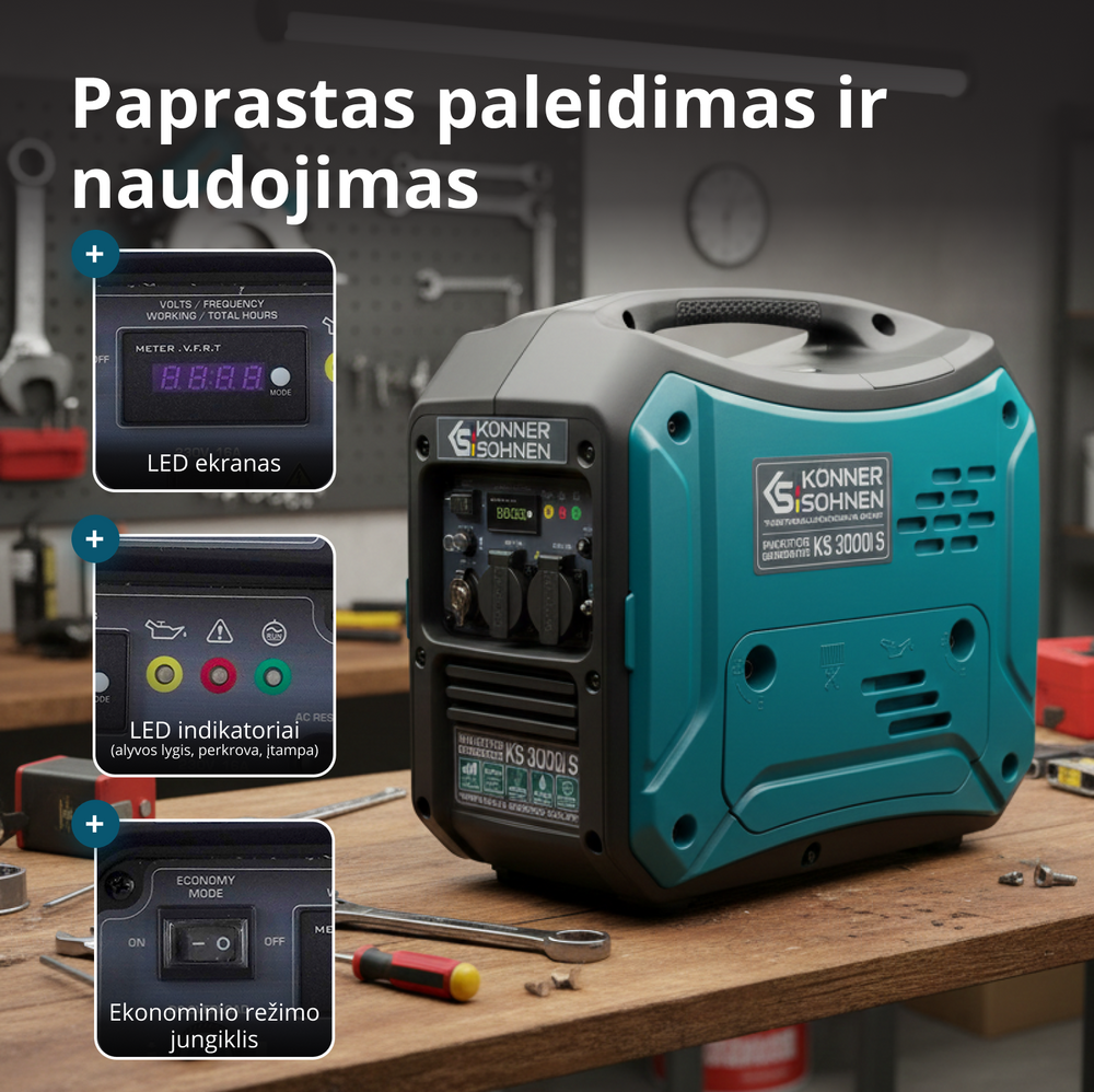 Inverterinis generatorius KS 3000i S