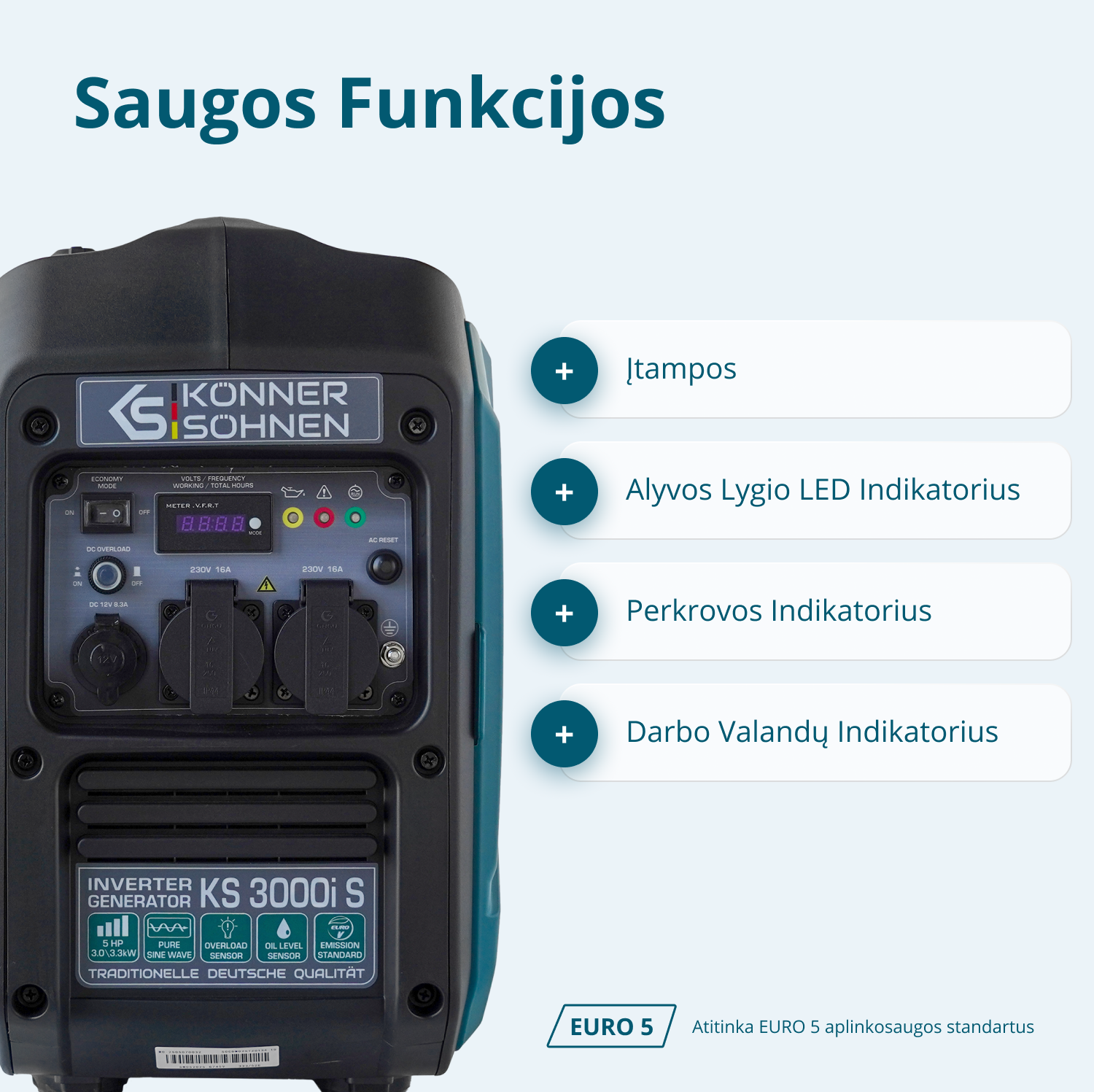 Inverterinis generatorius KS 3000i S