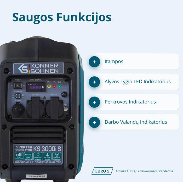 Inverterinis generatorius KS 3000i S