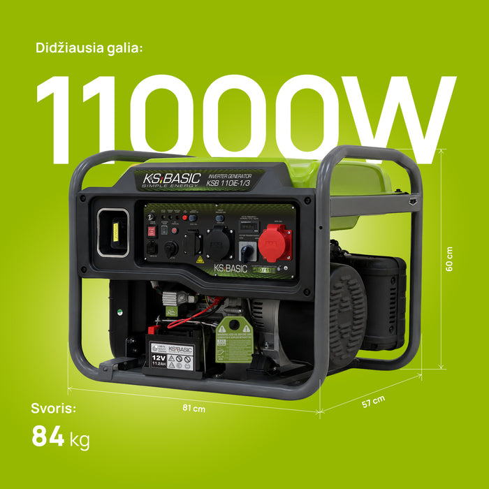 Inverterinis generatorius KSB 110iE-1/3