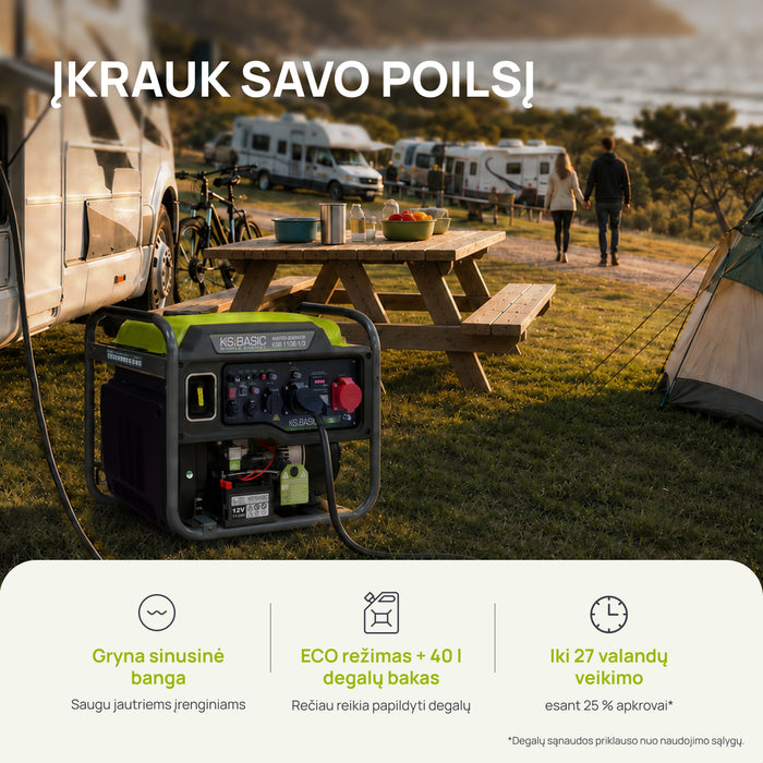 Inverterinis generatorius KSB 110iE-1/3