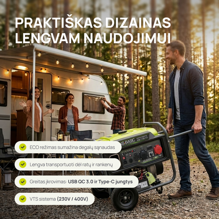 Inverterinis generatorius KSB 110iE-1/3