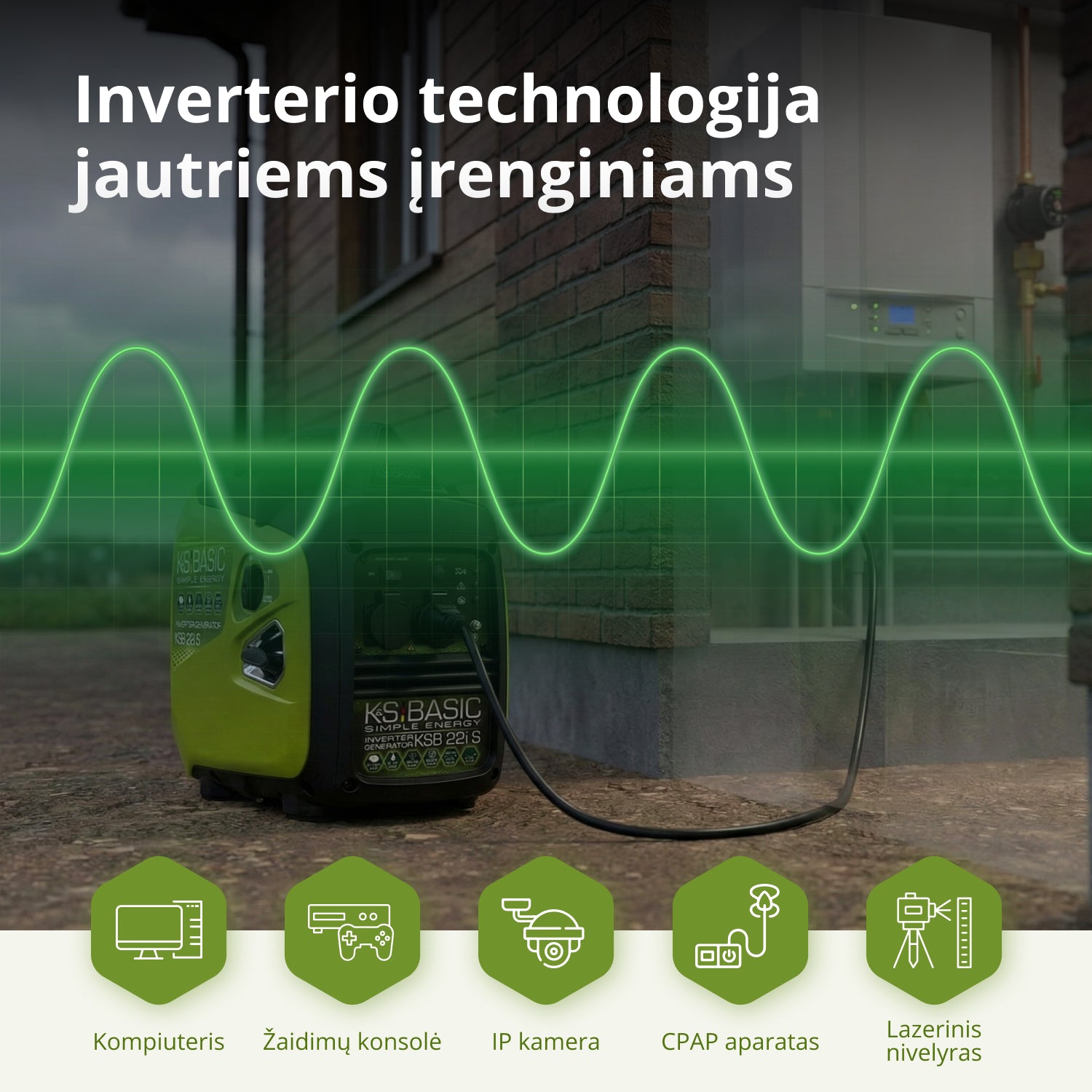 Inverterinis generatorius KSB 22i S