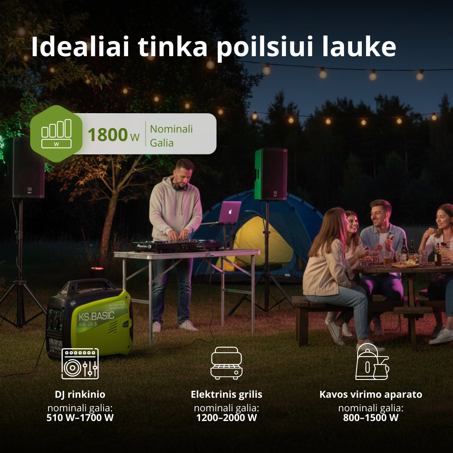 Inverterinis generatorius KSB 22i S