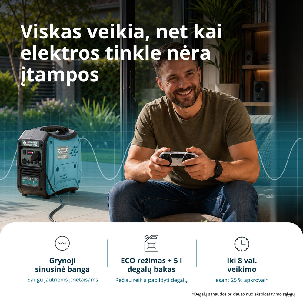 Inverterinis generatorius KS 2000i S