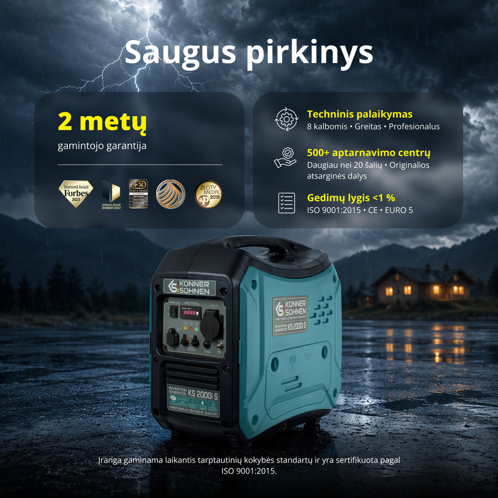 Inverterinis generatorius KS 2000i S