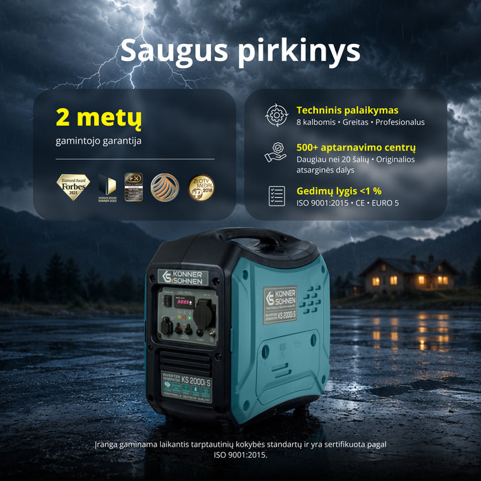 Inverterinis generatorius KS 2000i S