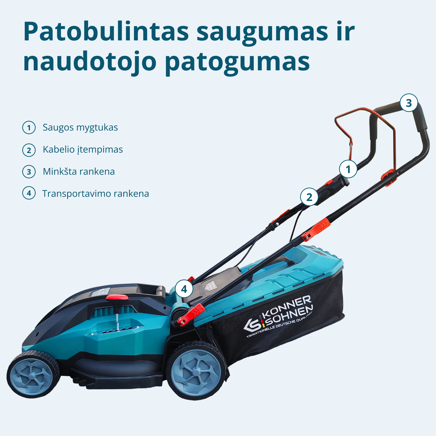 Elektrinė vejapjovė KS 38LM16-BL